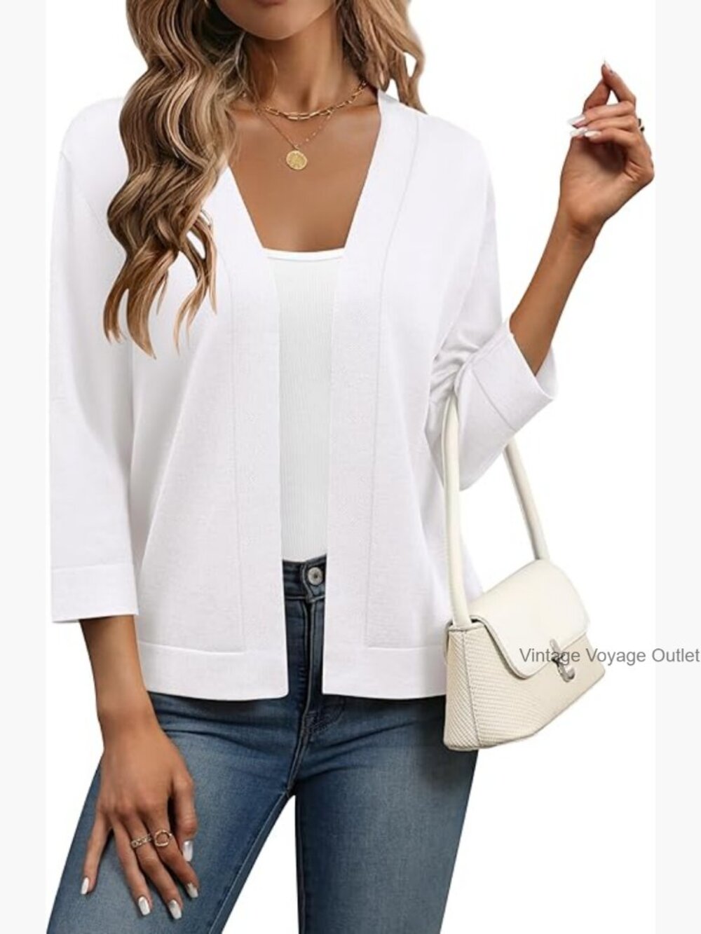 Open Front Cropped Cardigan Sweater Bolero Shrug for Dresses Summer Outfits